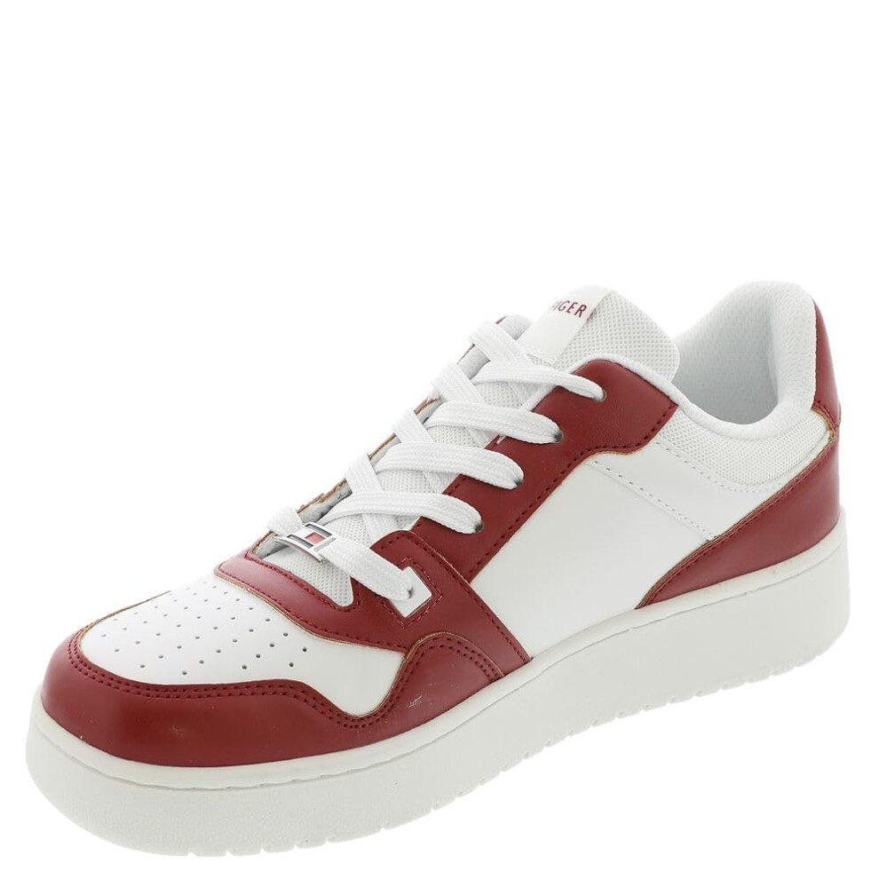 Tommy Hilfiger Women's TWIGYE Sneaker  White/Red 142  6.5