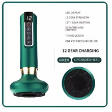 (Green) Anti-Cellulite Massager, 12-Mode, Green, English Edition