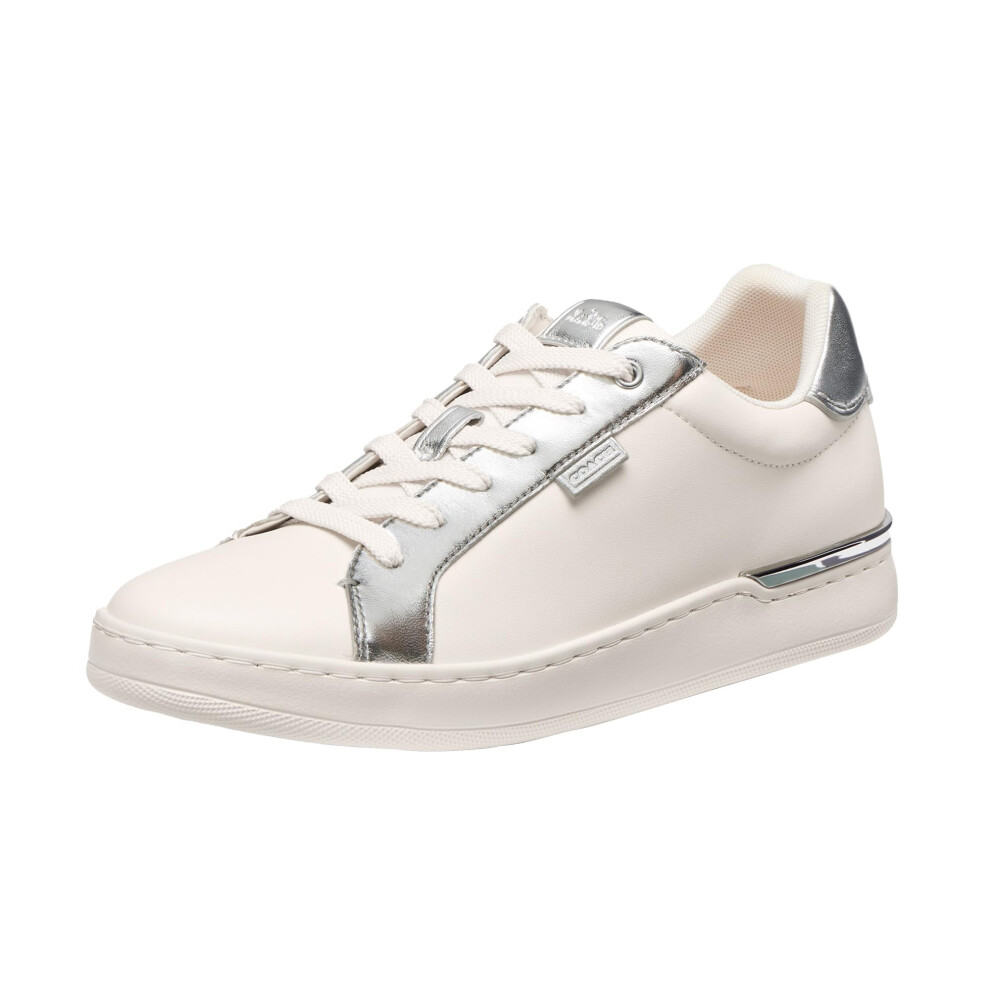 COACH Women's Lowline Sneaker  Chalk/Silver  10