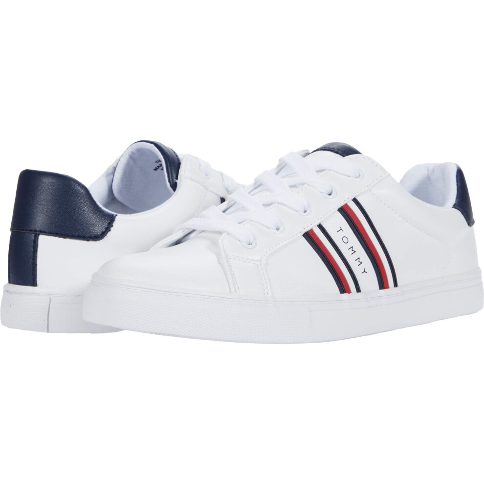 Tommy Hilfiger Women's Lendon Sneaker  White/Navy  10