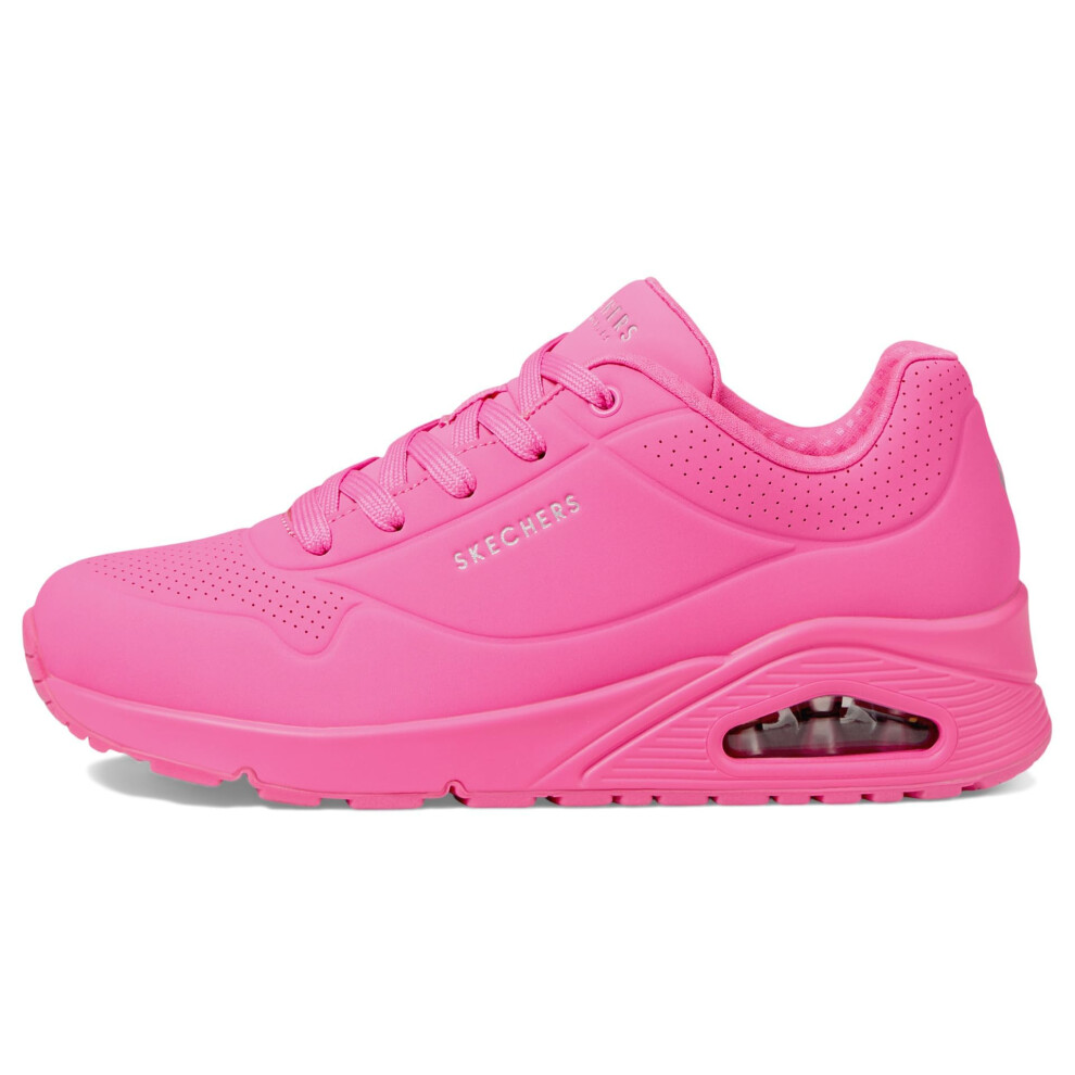 Skechers Women's Uno-Stand on Air Sneaker  HOT Pink  6