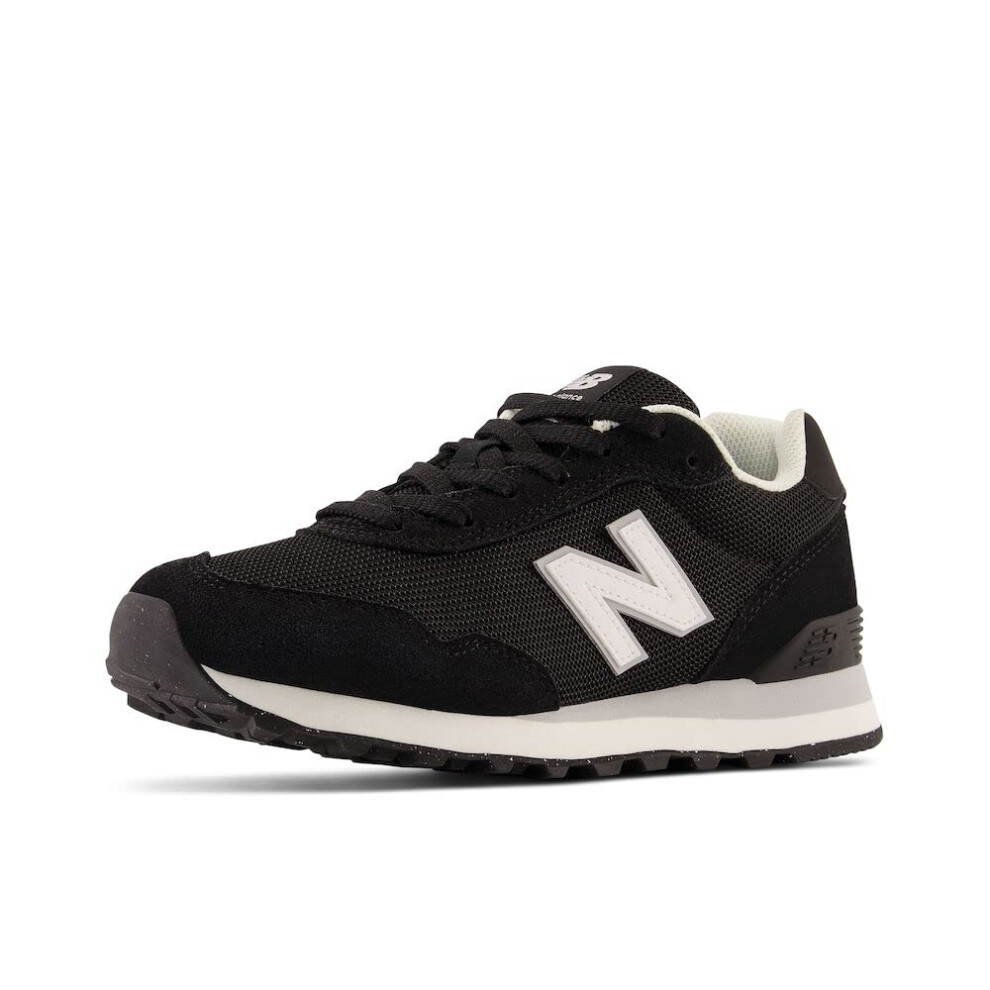 New Balance Women's 515 V3 Sneaker  Black/White/Aluminum Grey  7