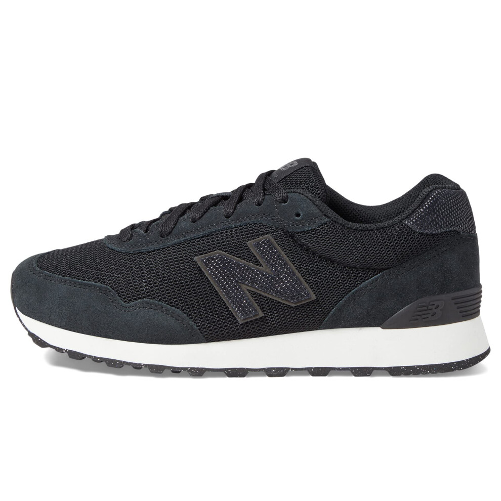 New Balance Women's 515 V3 Sneaker  Black/White/Black Metallic  6