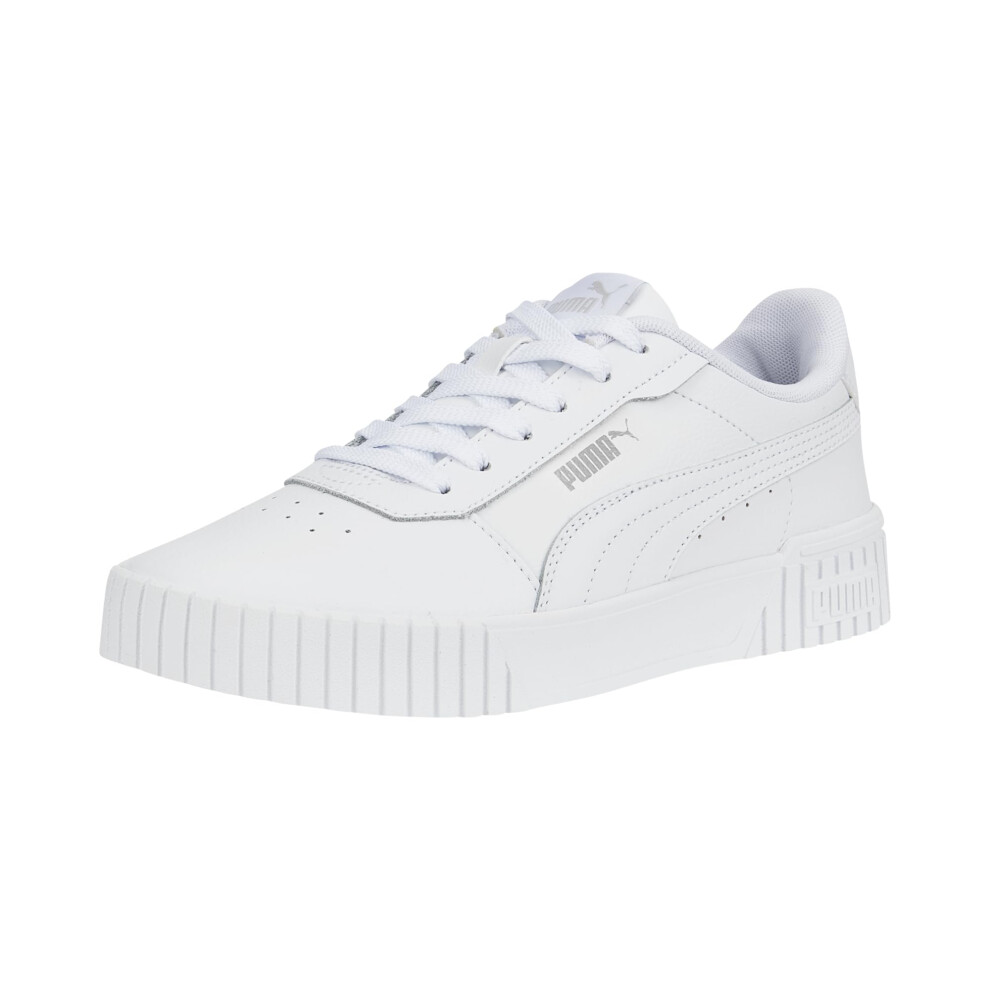 PUMA Women's CARINA 2.0 Sneaker  Puma White-Puma White-Puma Silver  7