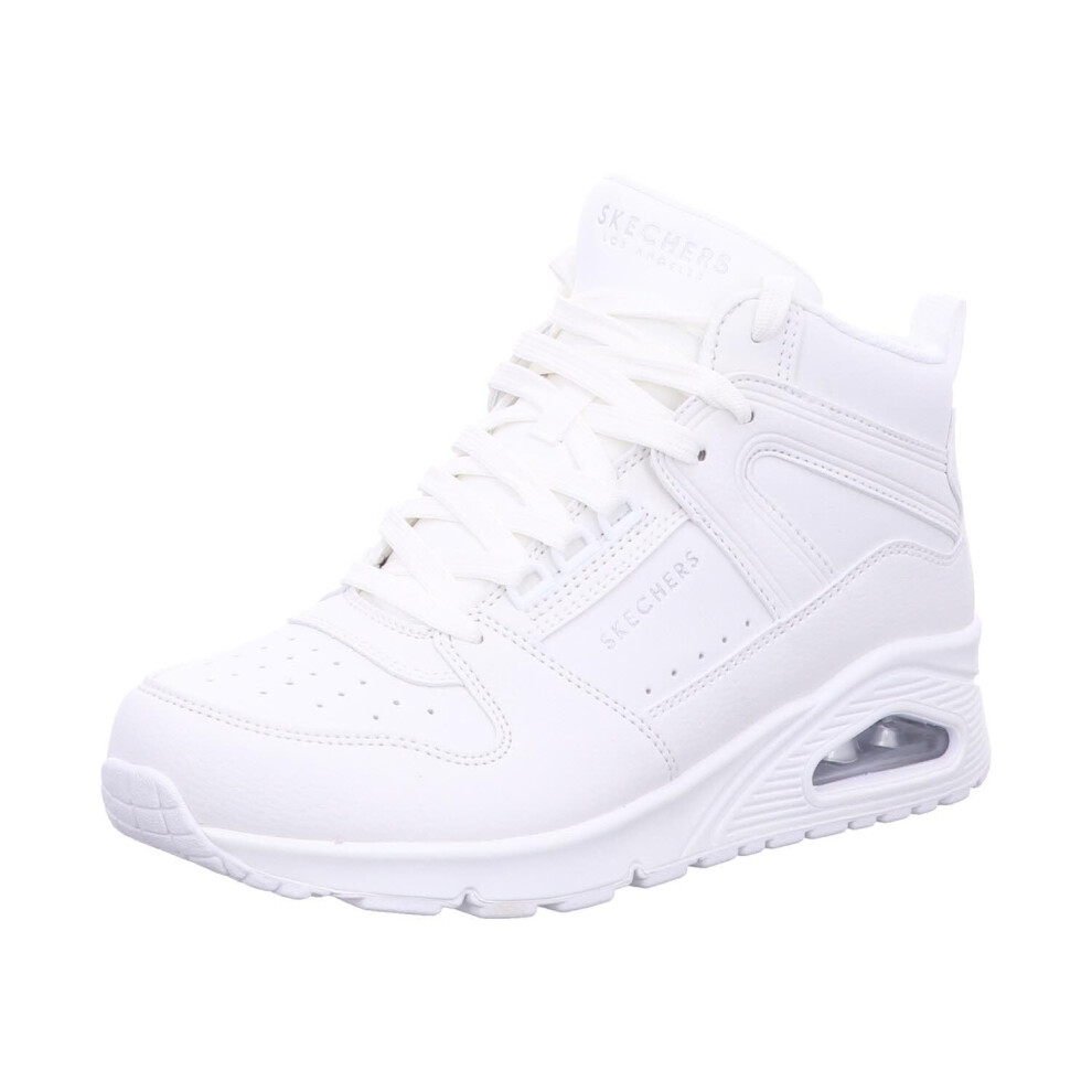 Skechers Women's UNO-HIGH Regards Sneaker  7 White