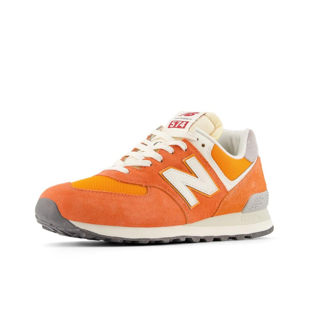 New Balance Unisex 574 V2 70s Racing Sneaker  Gulf Red/Sea Salt  10 US