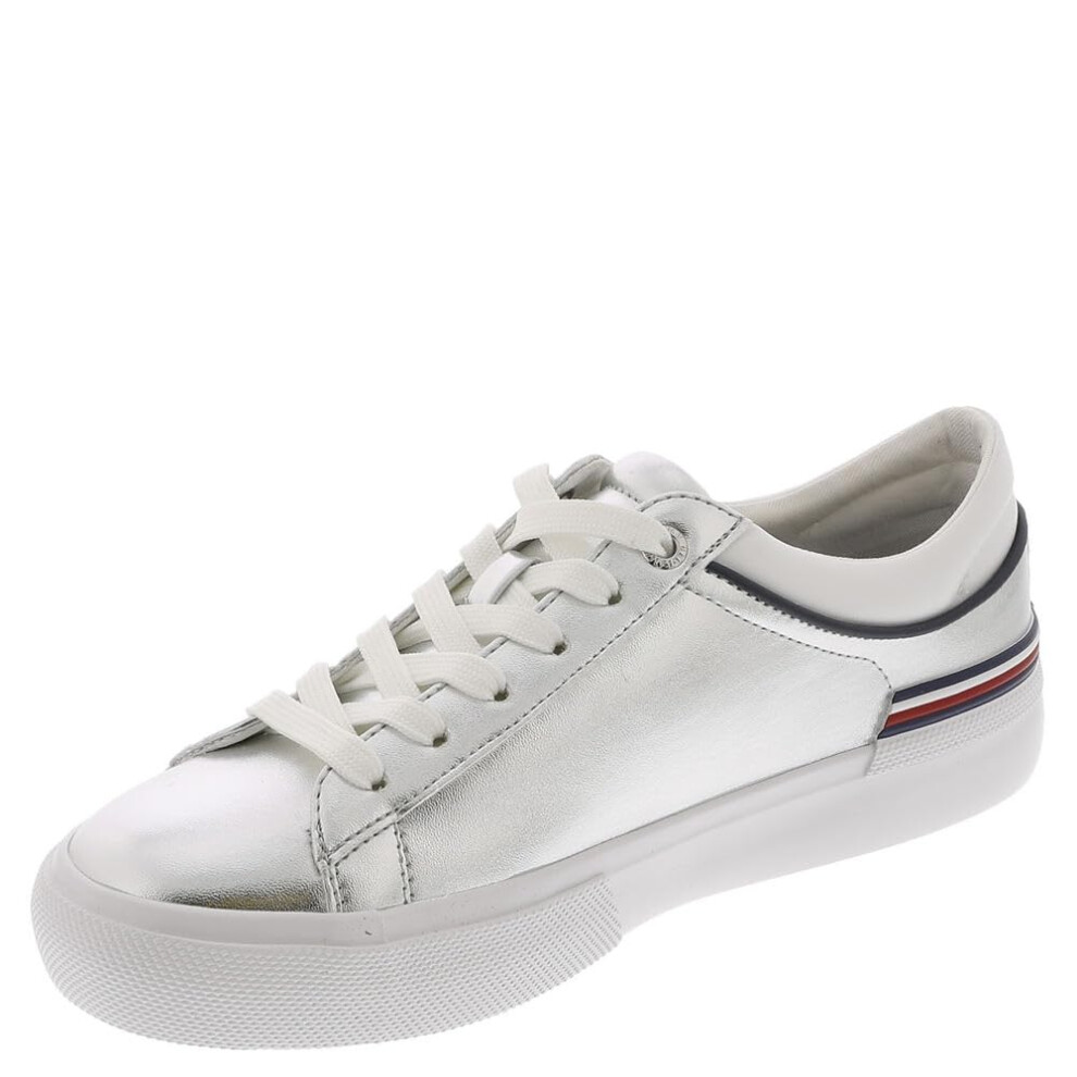 Tommy Hilfiger Women's KERLINE Sneaker  Silver  6