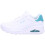 Skechers Skechers Dames UNO-POP Back Sneaker Wit/Munt 8 2