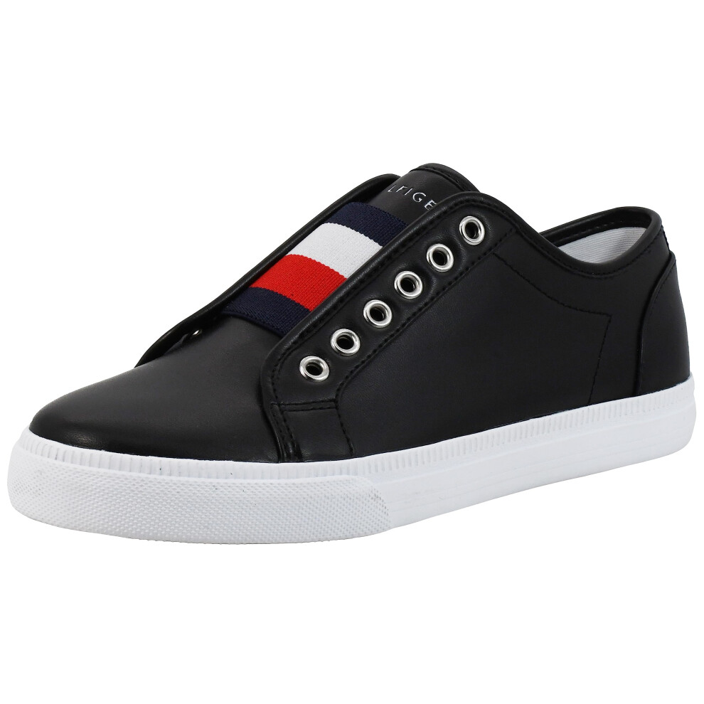 Tommy Hilfiger Women's Anni Slip-On Sneaker  Black Smooth  8.5 M US