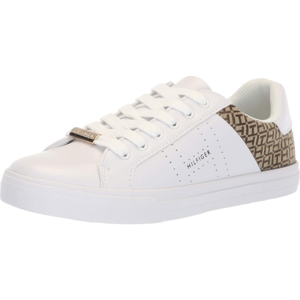 Tommy Hilfiger Women's LORIO Sneaker  White Multi  11