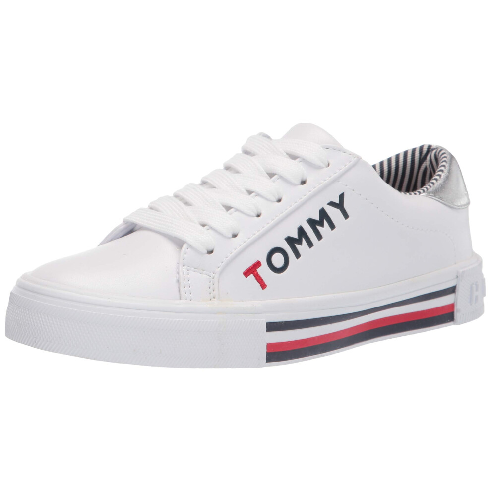 Tommy Hilfiger Women's TWKERY Sneaker  White  10