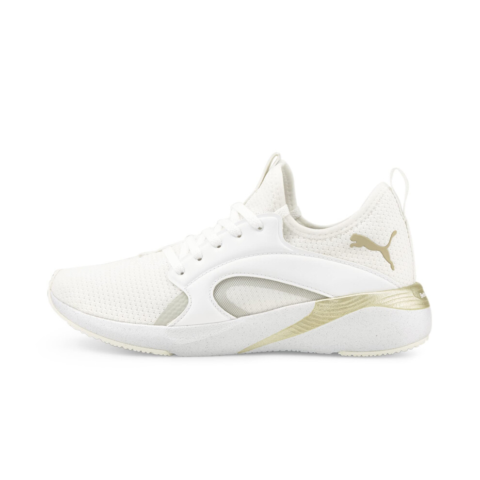 Puma Women's Better Foam Adore Sneaker  White Team Gold  7