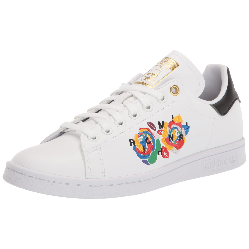 adidas Originals Women's Stan Smith Sneaker  White//Gold Metallic  5