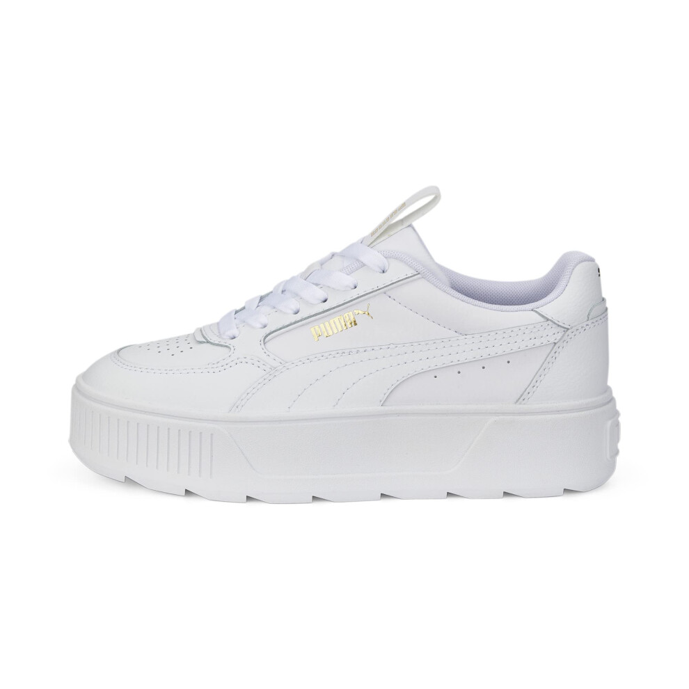 PUMA Women's Karmen Rebelle Sneaker  White White  8