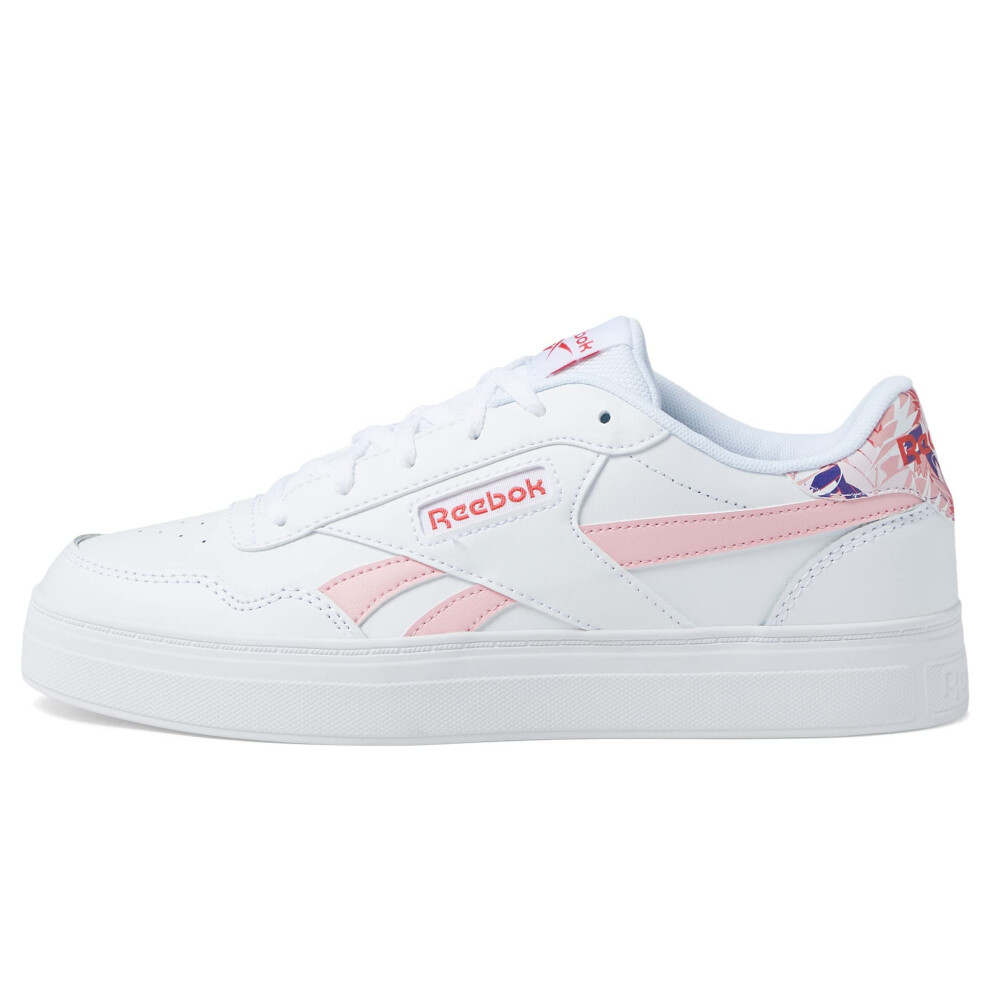 Reebok Women's Court Advance Bold Sneaker  White/Pink Glow/Cherry  9.5