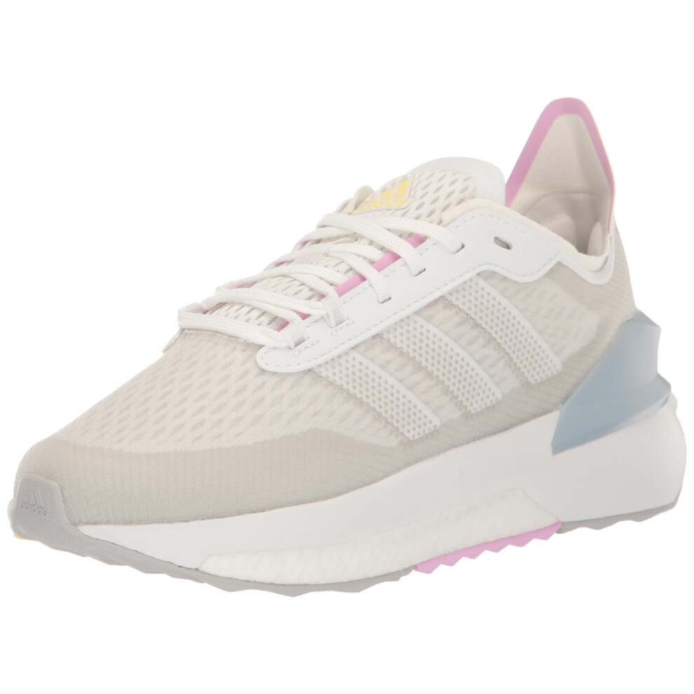 adidas Women's Avryn Sneaker  White/White/Wonder Blue  7