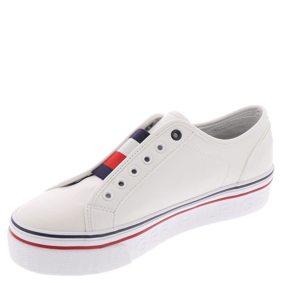 Tommy Hilfiger Women's BALIE Sneaker  White  7