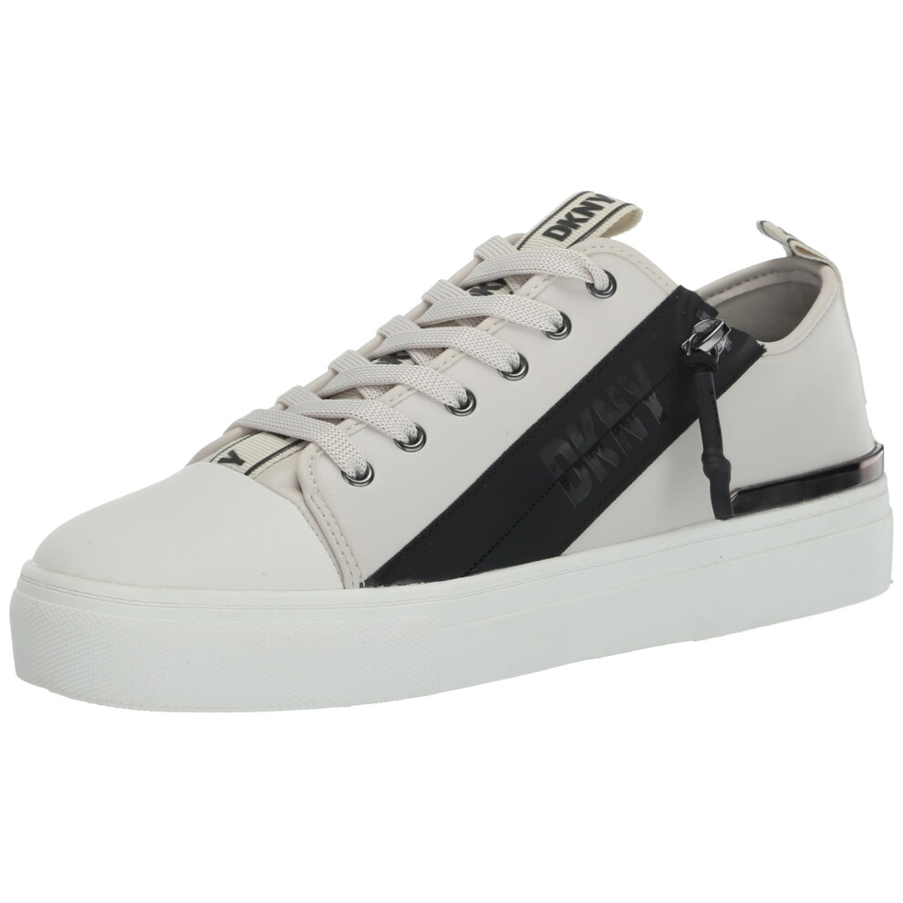 DKNY Women's Chaney-Lace Up Sneaker  Pebble  6