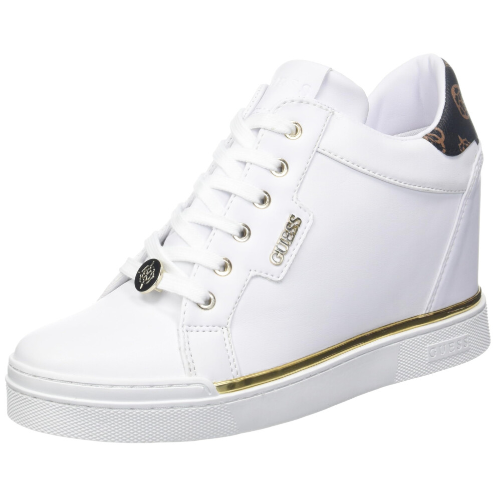 Guess Women's Faster Sneaker  White  7.5