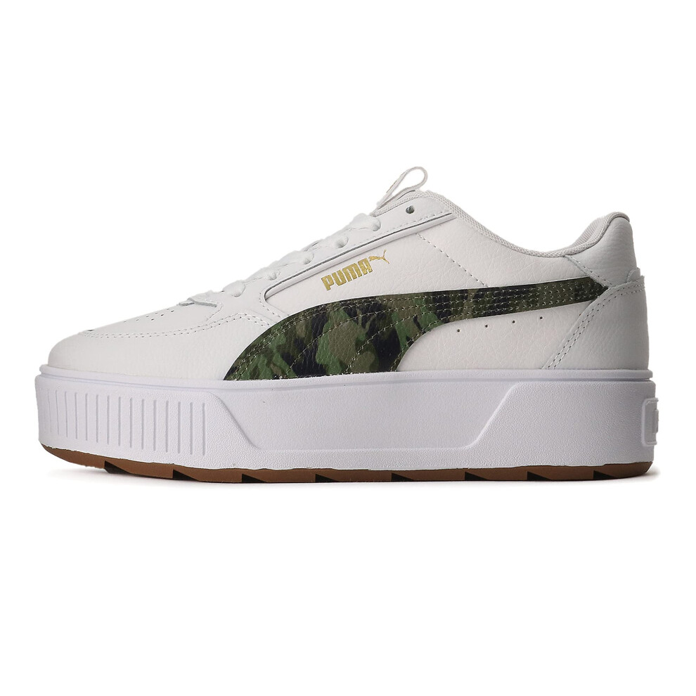 PUMA Women's Karmen Rebelle Sneaker  White White  9