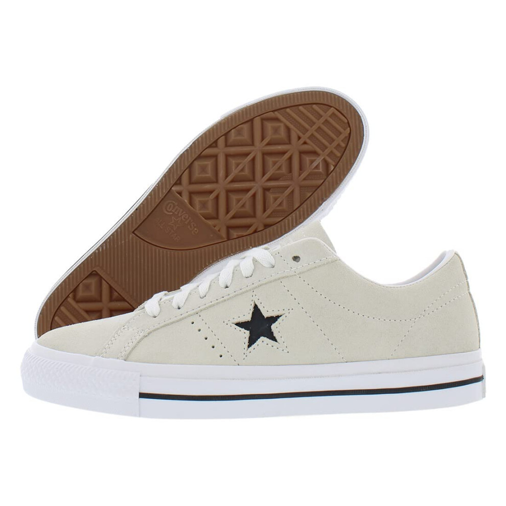 Converse Cons One Star Pro Suede Unisex Shoes Size 8.5  Color: Egret/W