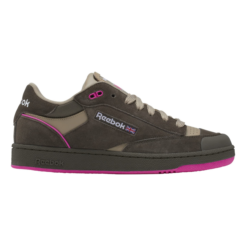 Reebok Unisex Club C Bulc Sneaker  Grout/Boulder Beige/Laser Pink  9.5