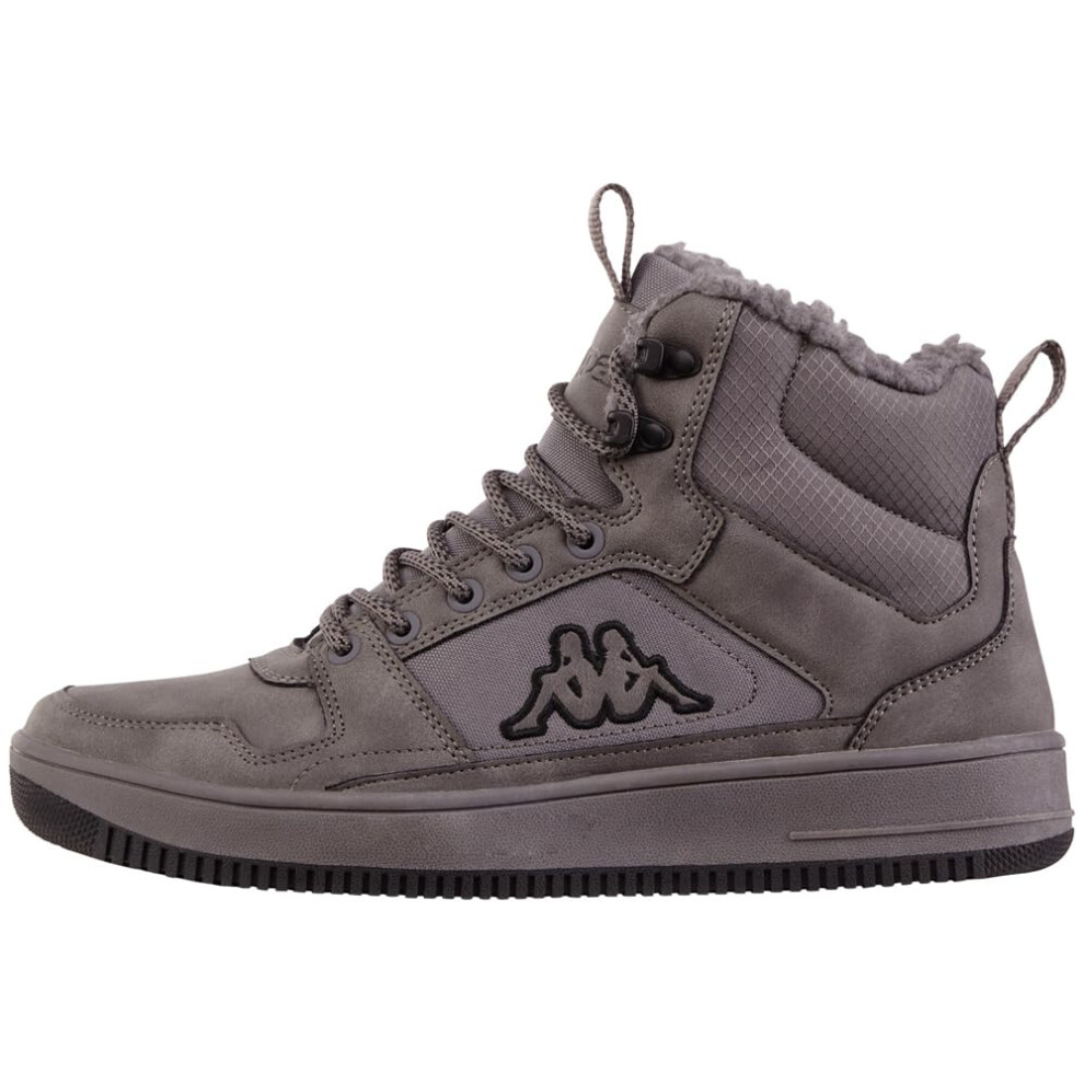 Kappa Unisex Sneaker  Gray  12 US Women