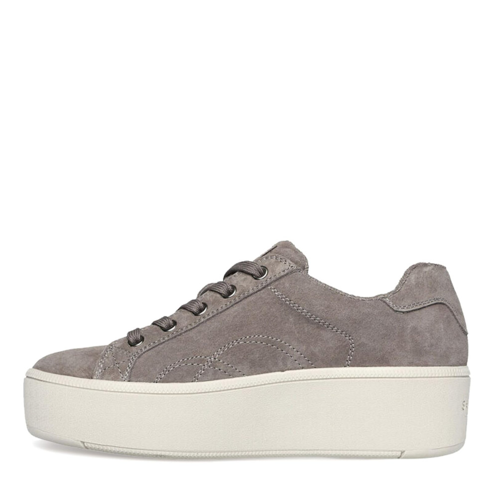 SKECHERS Women's Martha Stewart Plateau-Chic Lady Sneaker  Dark Taupe