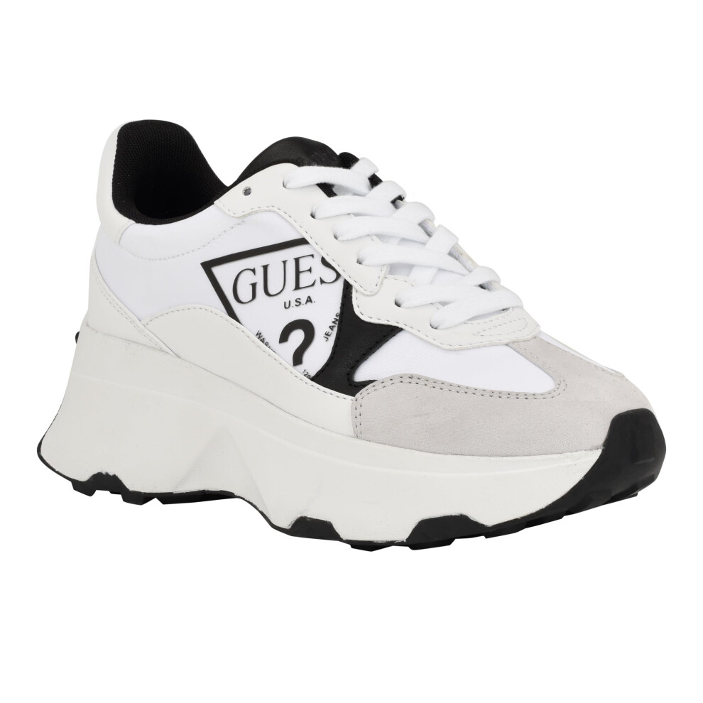 Guess Women's CALEBB Sneaker  White/Black 144  10