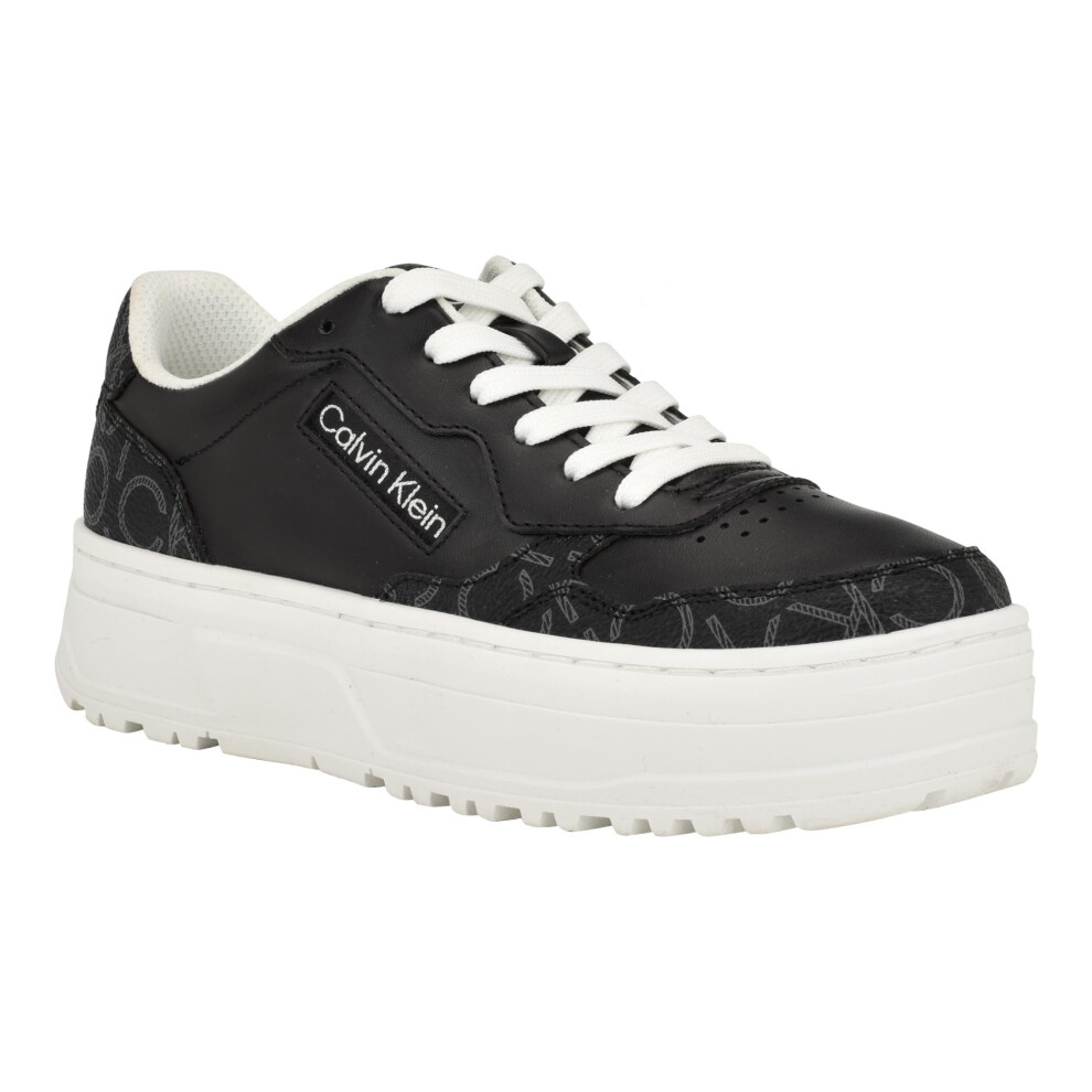 Calvin Klein Women's KARYNE Sneaker  Black 001  9