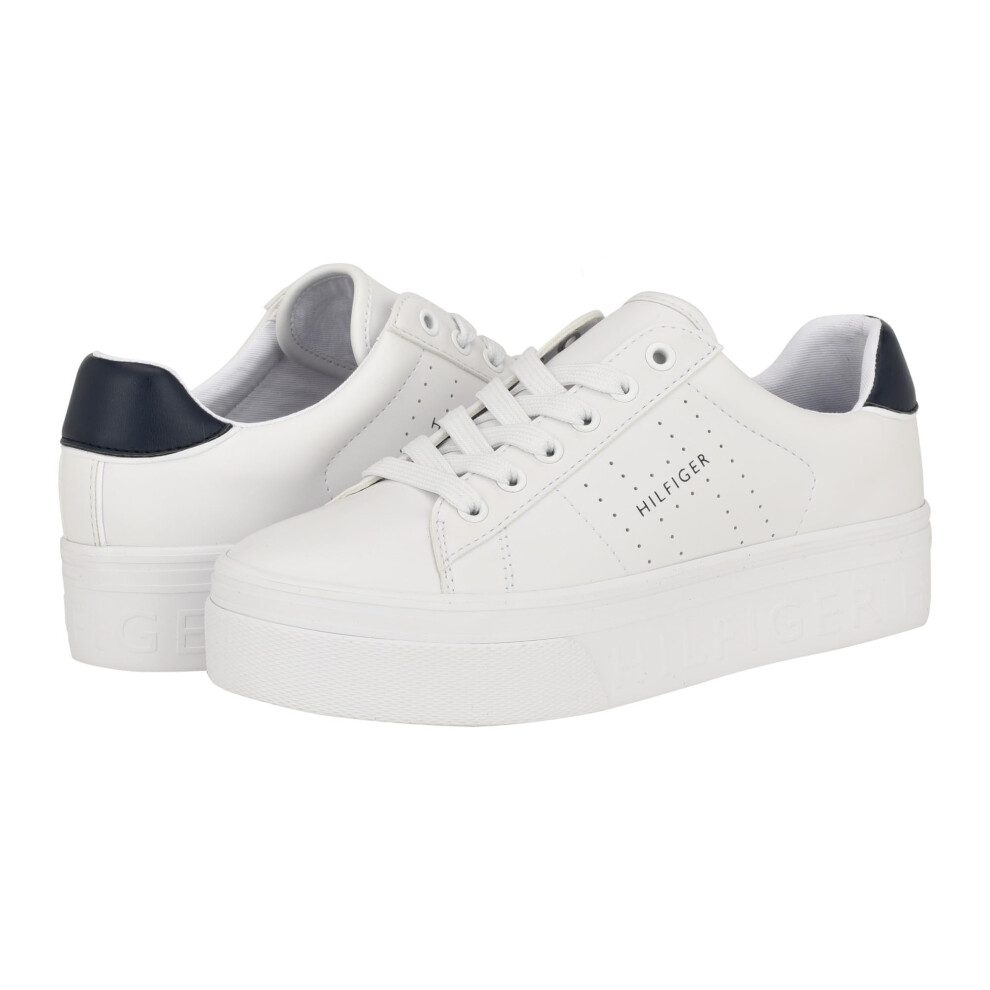 Tommy Hilfiger Women's Braia Sneaker  White  8