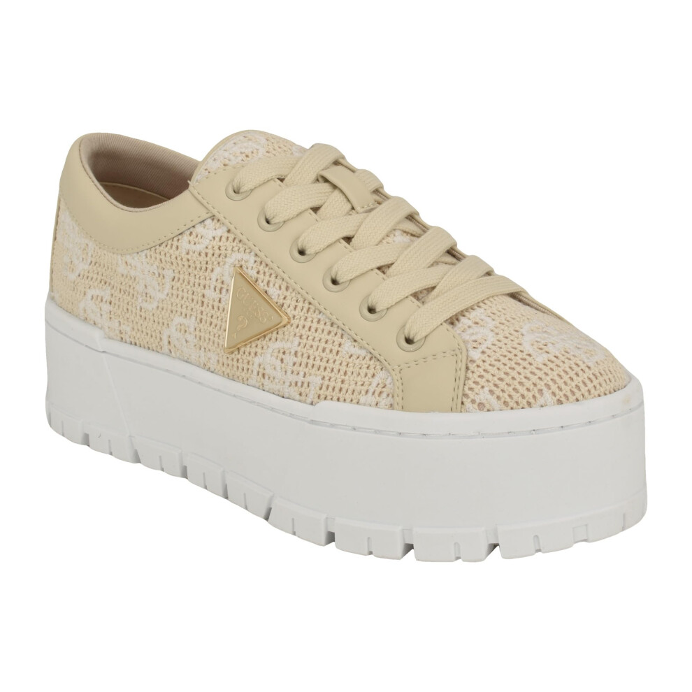 GUESS Women's TESIE Sneaker  Natural 110  8