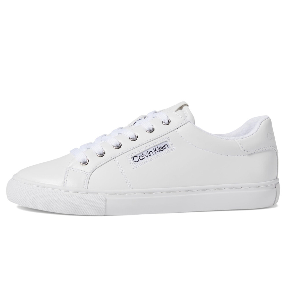 Calvin Klein Women's CALY Sneaker  White 140  9