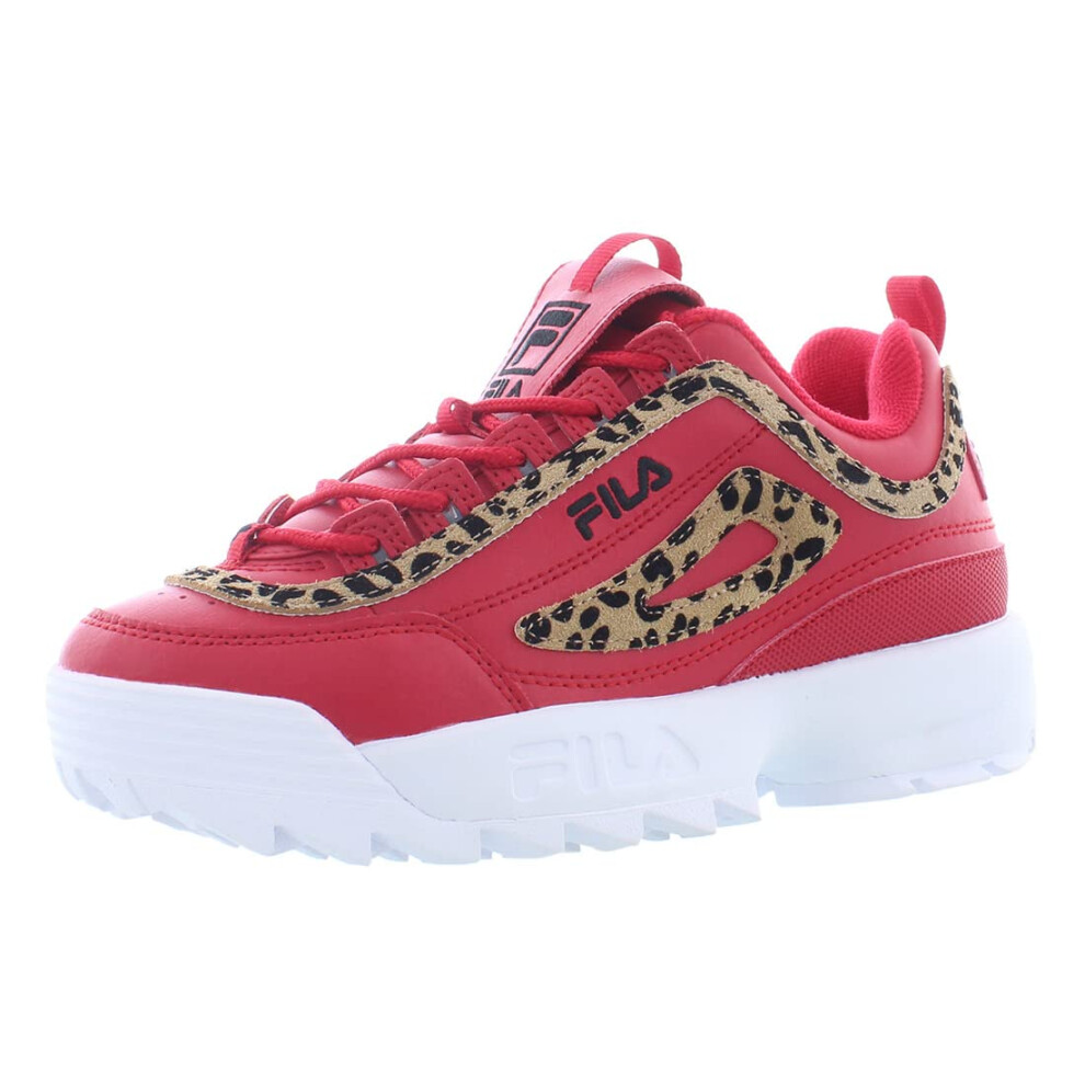 Fila Disruptor II Leopard Womens Shoes Size 6.5  Color: Red/Brown/Blac