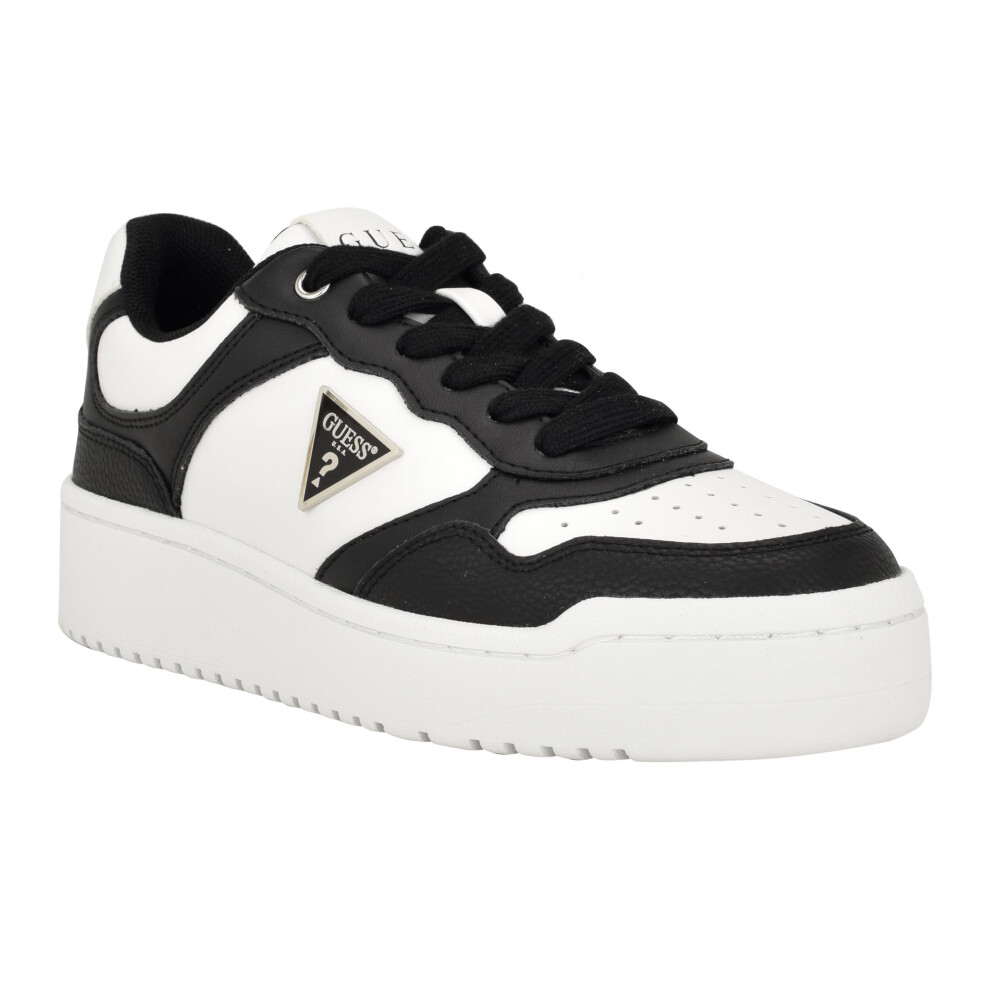 GUESS Women's MIRAM Sneaker  Black/White 003  9