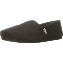 Skechers Dames Bobs Plush-Peace & Love Ballerina, Zwart, 8.5 Breed