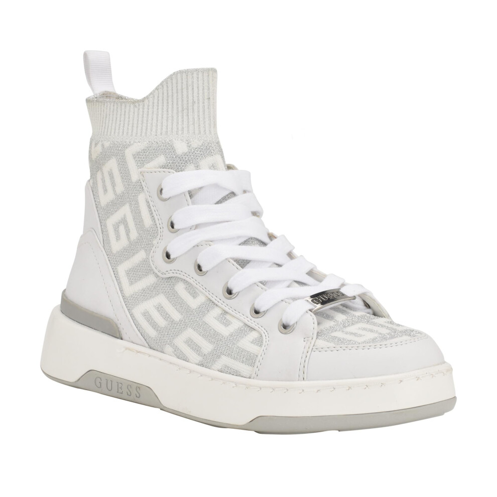 Guess Women's MANNEN Sneaker  White 140  8.5