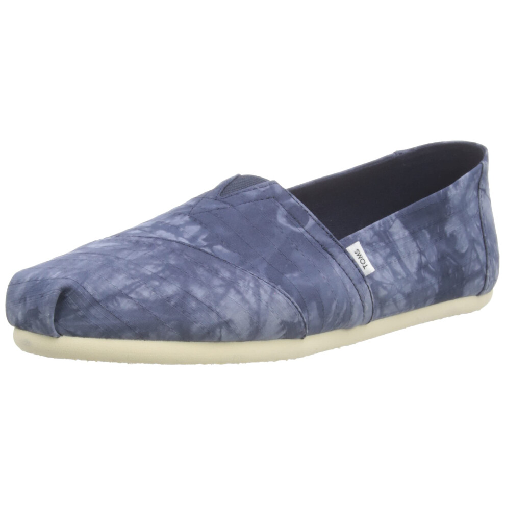 TOMS Womens Alpargata Slip On Flats Casual - Blue - Size 9 B