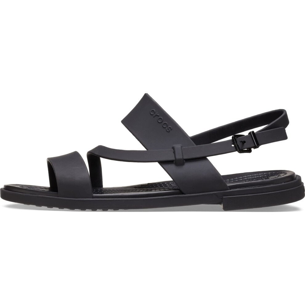 Crocs Women's Tulum Sandals Black  Numeric_4