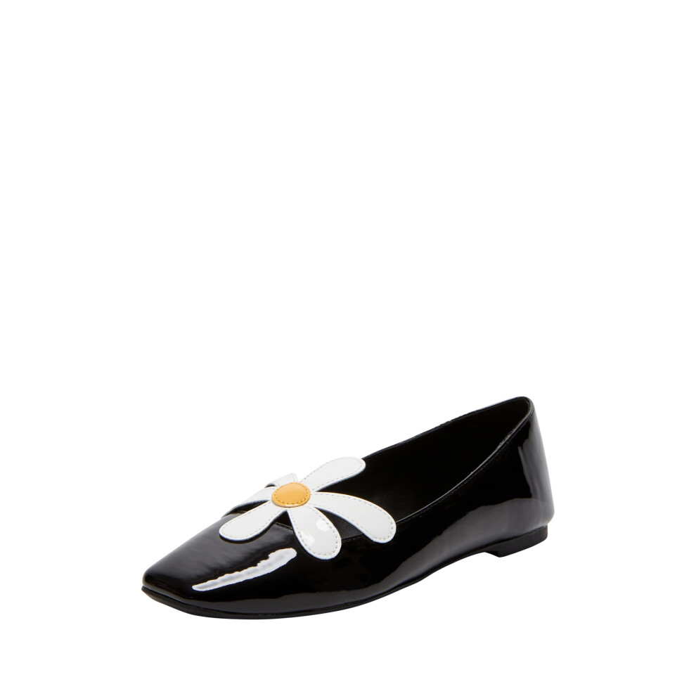 Katy Perry Women's The Evie Daisy Flat Ballet  Black  6.5