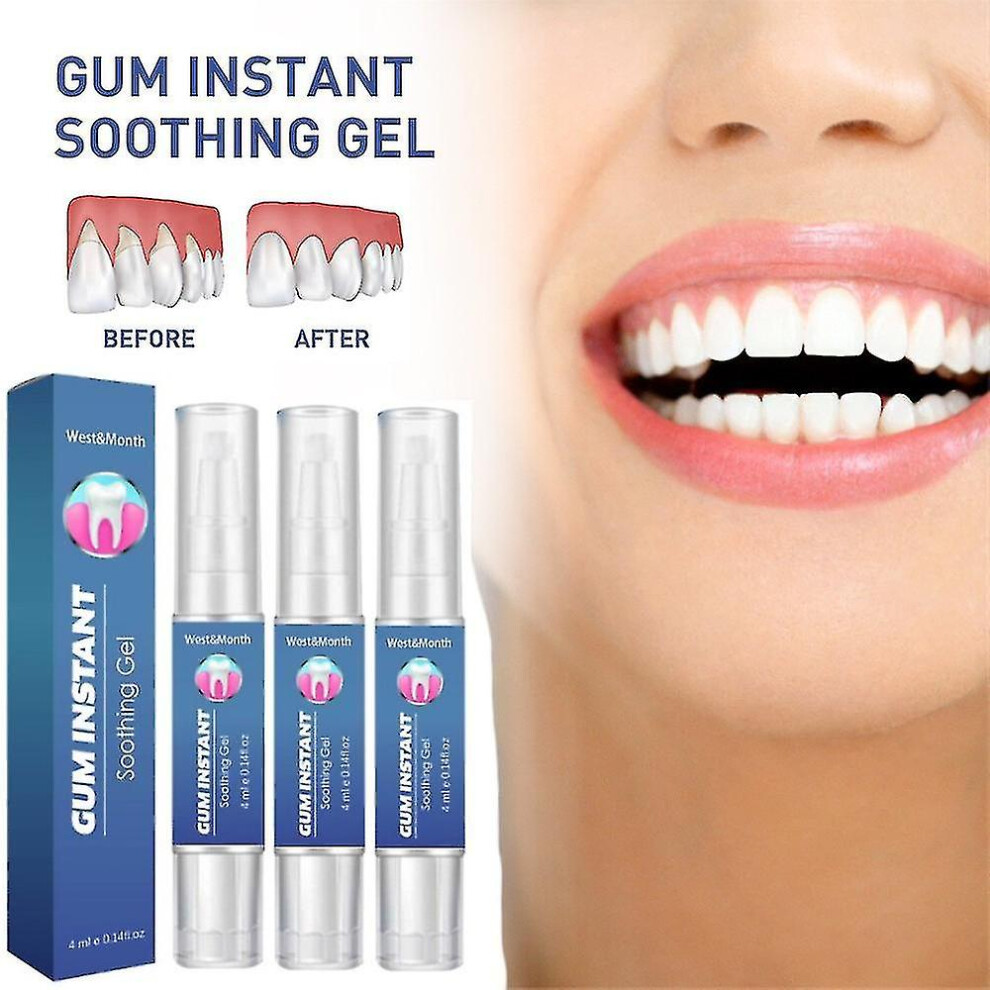 3pcs Dentizen Gum Therapy Gel, Gum Instant Soothing Gel, For Sensitive Teeth Pen