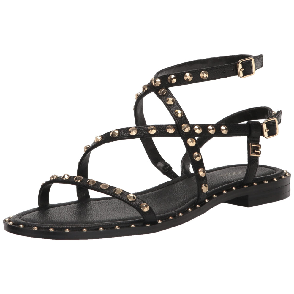 GUESS Women's YAMARA Sandal  BLACK 001  8.5