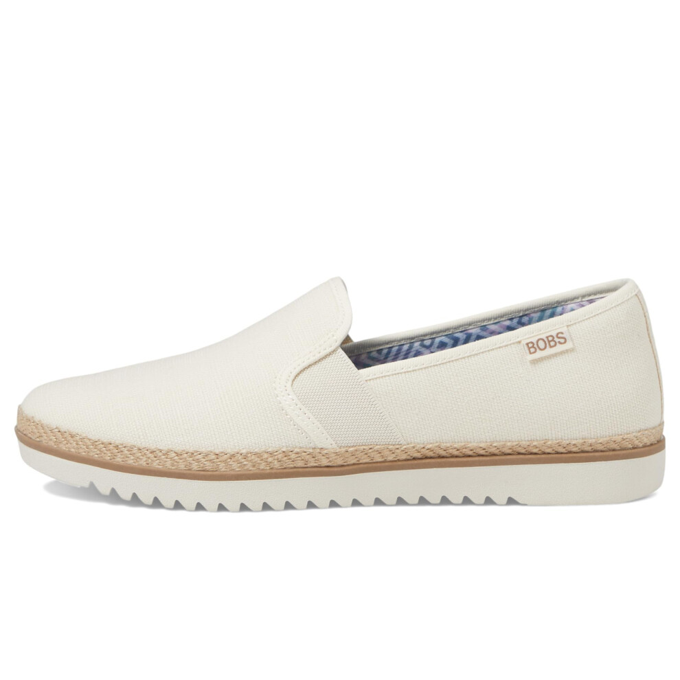 Skechers Women's Flexpadrille Lo Ballet Flat  Off White  7.5