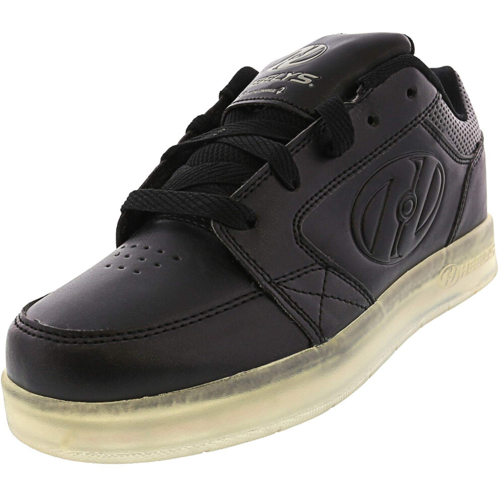 Heelys Unisex-Kids Premium Lo Wheeled Heel Shoe black 7 M US Little Ki