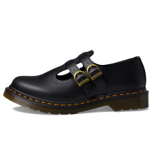 Dr. Martens Vegan 8065 Mary Jane Flat Negro Felix Rub Off 6 para mujer