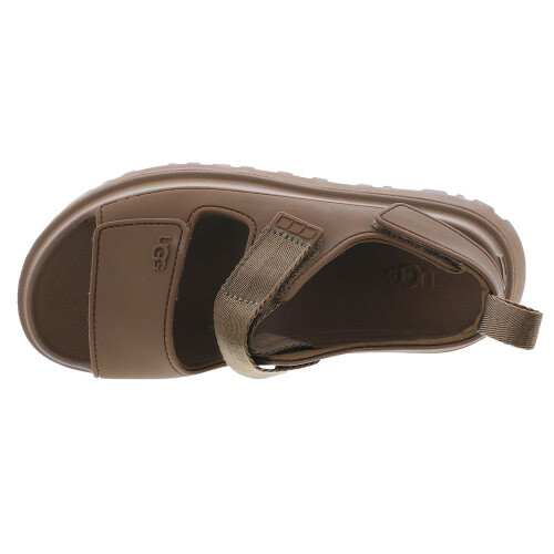 UGG UGG Women's GOLDENGLOW Flat Sandal  Bison Brown  10 1