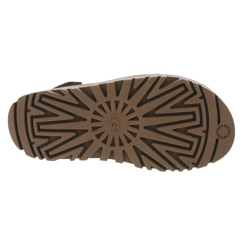 UGG UGG Women's GOLDENGLOW Flat Sandal  Bison Brown  10 2