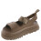 UGG UGG Women's GOLDENGLOW Flat Sandal  Bison Brown  10 1