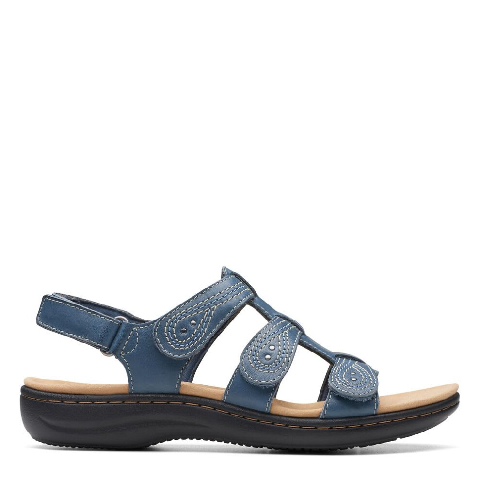 Clarks Women's Casual Sandal  Blue Grey  10