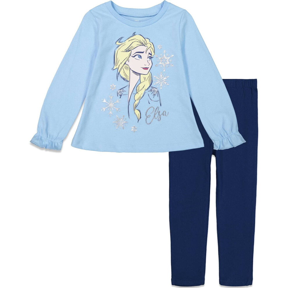 Disney Frozen Elsa Toddler Girls Long Sleeve Graphic T-Shirt & Legging